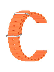 BeCover Wave Style (20mm) Amazfit Bip 3/3 Pro Orange