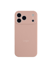 Чохол Silicone Case Full Aquarelle для iPhone 17 Pro Pink Sand