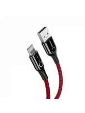 Кабель синхронізації Baseus C-shapedUSB to Lightning Червоний 12W 1m Червоний (CALCD-09)
