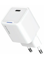 Мережевий зарядний пристрій ColorWay GaN Mini 1 USB-C Відсутній White 20 (1 USB-C) 20W White