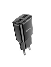 Мережевий зарядний пристрій Hoco C88A Lightning Black (2 USB-A) 12W + кабель Lightning Black 12 2 USB-A