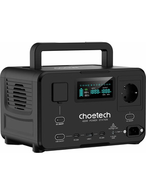 Зарядна станція Choetech BS007 400W (256Wh) Black (BS007-EU-BK)