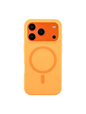 Чохол Glow Silicone Case with Magsafe для Apple iPhone 17 Pro Orange (6931802574)