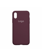 Чохол Silicone Case Full Aquarelle для Apple iPhone X/XS Coffee