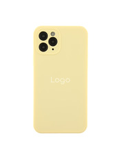 Чохол Silicone Case Square Full Camera для Apple iPhone 11 Pro Crem yellow Crem yellow (6972185403)