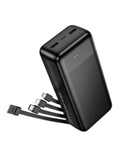 Павербанк Hoco J163B Wonderful 1xUSB-C + 2xUSB-A Black 30000 20 20W 30000mAh Black