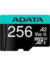 Карта пам'яті A-Data Premier Pro 256 ГБ Так UHS-I U3 microSDXC 256GB UHS-I U3 + SD-adapter (AUSDX256GUI3V30SA2-RA1)