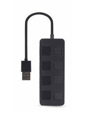 USB-хаб Gembird UHB-U2P4-05 USB-A (4xUSB 2.0) Black (UHB-U2P4-05)