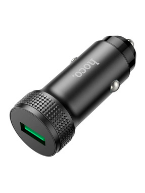Автомобільний зарядний пристрій Hoco Z49A 18W 1 USB-A Black