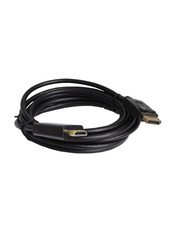 Кабель передачі відео Patron DisplayPort (M) to HDMI 3m Black