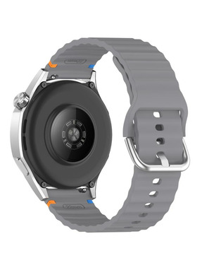 BeCover Ribbed Tape (22mm) Huawei Watch GT 5 (46mm) Grey