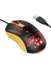 Мишка Hoco GM51 Sky luminous Black/Yellow Black/Yellow (6942007675253)
