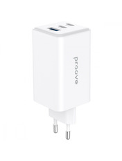 Мережевий зарядний пристрій Proove Pocket GaN Max (1 USB-A + 2 USB-C) 100W White 1 USB-A + 2 USB-C 100 White Відсутній