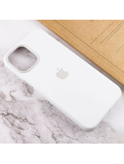 Чохол Silicone case full with Magsafe and Animation для Apple iPhone 12/12 Pro White