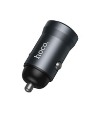 Автомобільний зарядний пристрій Hoco Z62A Energy 30W Metal Gray Відсутній 1 USB-C 1 USB-C Metal Gray (6942007662499)