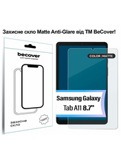 Захисне скло BeCover Matte Anti-Glare Samsung Galaxy Tab A11 SM-X133/X135 8.7" (713938) Захисне скло для планшетів