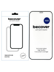 Захисне скло BeCover 10D для Apple iPhone 12 Black глянсове (711324)
