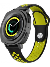 BeCover Nike Style Xiaomi Amazfit/Samsung 22 mm Чорний Black/Yellow (705814)