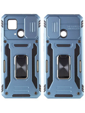Чохол Camshield Army Ring для Xiaomi Redmi 10C/Poco C40 Light Blue