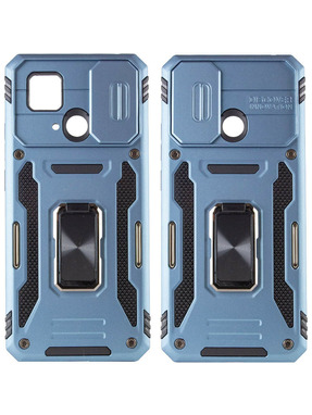 Чохол Camshield Army Ring для Xiaomi Redmi 10C/Poco C40 Light Blue