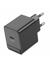 Мережевий зарядний пристрій Borofone BAS13A Erudite Black (1 USB-C) 20W Black