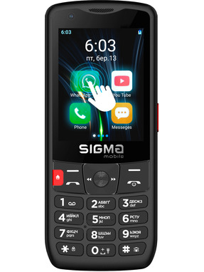 Кнопковий телефон Sigma X-Style S3501 Black (4827798345511)