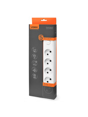 Мережевий фільтр Videx ONCORD б/з 5 5/5m White (VF-PD55-W)
