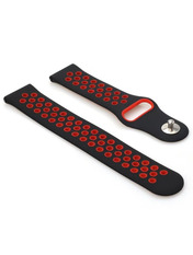 BeCover Xiaomi Amazfit/Samsung 20 mm Червоний Red/Black (705700)