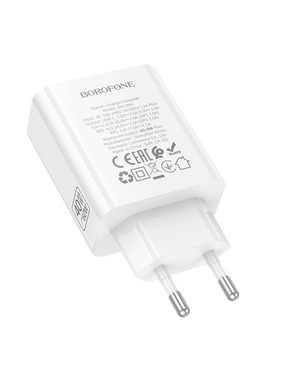 Мережевий зарядний пристрій Borofone BA109A (1 USB-C) 40W White (6941991126888)