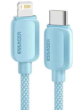 Кабель синхронізації Essager Breeze Type-C to Lightning 20W 1m Blue (EXCTL-WL03-P)