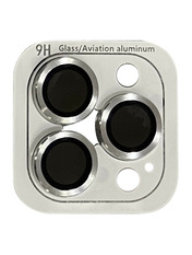 Захисне скло інше Metal Classic на камеру для Apple iPhone 14 Pro (6.1") / 14 Pro Max (6.7") глянсове Silver