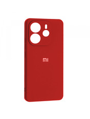 Чохол Silicone Case Full Aquarelle для Xiaomi Redmi Note 14 4G Global version Red