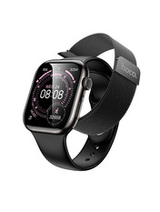 Смарт-годинник Hoco Y42 Black Black Plastic Case with Black Milan Loop