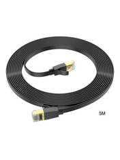 Мережевий патч-корд Hoco US07 Cat.6 UTP Чорний 5 Black 5m Black