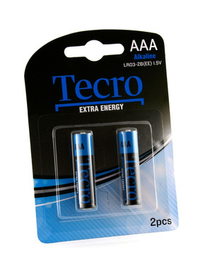 Батарейка Tecro AAA Alkaline 2шт (LR03-2B(EE))