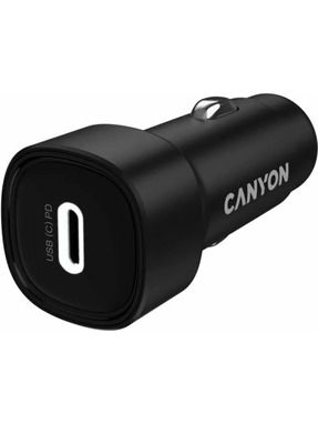 Автомобільний зарядний пристрій Canyon OnDrive 30 30W 1 USB-C Black (CNE-CCABR2C)