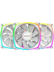 Корпусний вентилятор Montech RX120 PWM 3-pack White