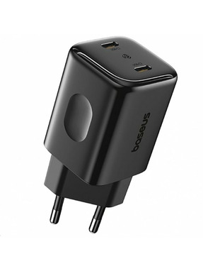 Мережевий зарядний пристрій Baseus PicoGo AN13 (2 USB-C) 45W Cosmic Black (E0121F00)