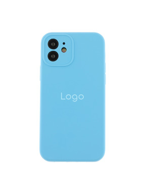 Чохол Silicone Case Full Size with Frame для Apple iPhone 12 Cornflower (6903857214)