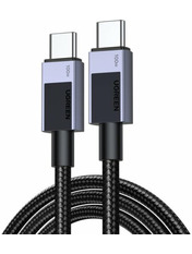 Кабель синхронізації Ugreen L512 Type-C to Type-C 100W 3m Gray (45065)