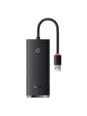 USB-хаб Baseus 4 in 1 USB-A (4xUSB 3.0) Black (WKQX030001)