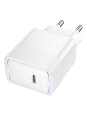 Мережевий зарядний пристрій Hoco CS113A 60 Відсутній White 1 USB-C (1 USB-C) 60W White