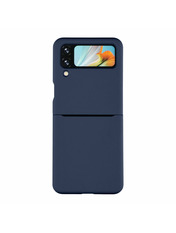 Чохол Folding Silicone для Samsung Flip 4 Dark Blue
