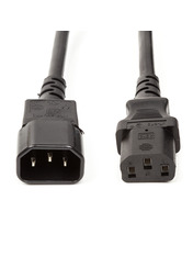 Кабель живлення PowerPlant IEC-C13 to IEC-C14 3m Black (CC360376)