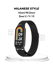 BeCover Milanese Style Xiaomi Smart Band 8/9/10 Black Чорний