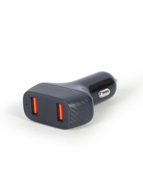 Автомобільний зарядний пристрій Gembird TA-U2QC3-CAR-01 36W 2 USB-A Black