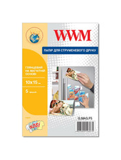 Папір Кольоровий WWM G.MAG.F5 650 5 арк. White 10x15 5 арк., щільність 650 г/м2