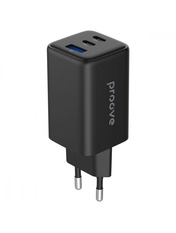 Мережевий зарядний пристрій Proove Pocket GaN (1 USB-A + 2 USB-C) 65W Black (WCPG65121201) Black 65 1 USB-A + 2 USB-C
