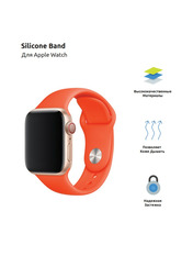 Pino Silicone Sport Band Apple Watch 42/44/45/49 mm Помаранчевий Flame
