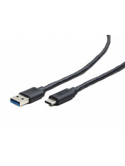 Кабель синхронізації Cablexpert USB to Type-C Black 0,1 0,1m Black (CCP-USB3-AMCM-0.1M)